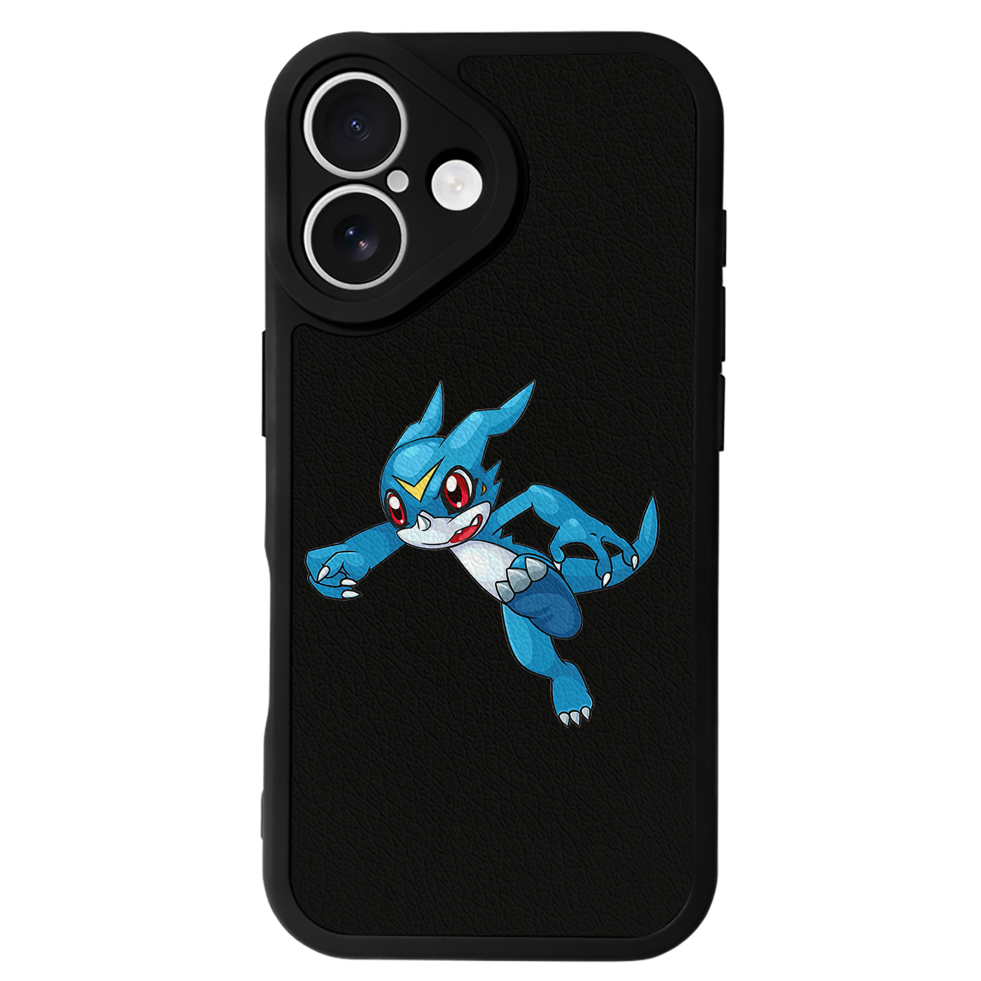 （画像用） Digimon デジタルモンスター/デジモン 【iPhone 16シリーズ対応】シリコンスマホケース（レザー調） 材質：シリコン